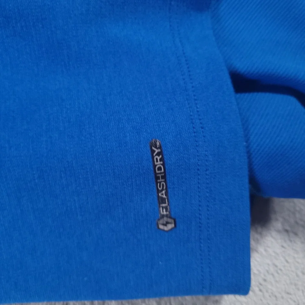 The‎ North Face Shirt Mens M Blue 1/4 Zip FlashDry Long Sleeve Thumbhole Hiking